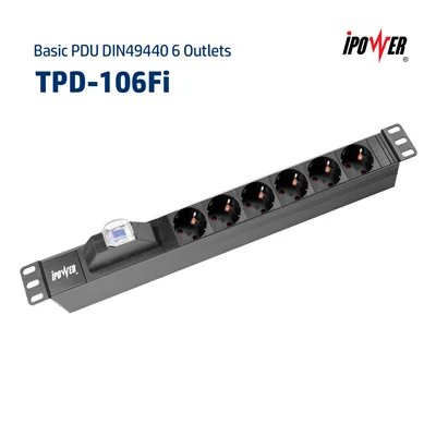 پی دی یو ( پاور ) بیسیک با 6 پریز ( قطع کننده مدار ) – مدل  TPD - 106Fi