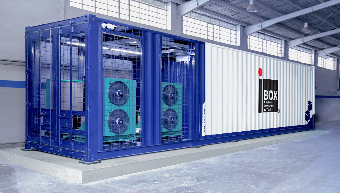 مرکز داده سیار نصب شده در محل استفاده