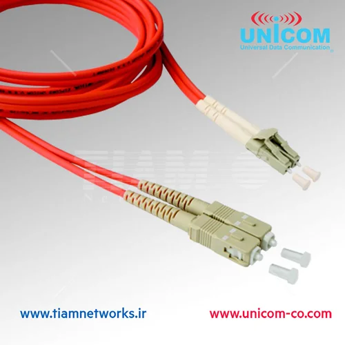 پچ کورد فیبر نوری SC به LC یونیکام - LC to SC Patch Cord