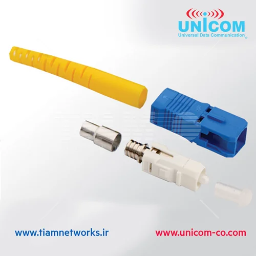 کانکتور فیبر نوری سینگل مد سیمپلکس SC یونیکام - Single Mode Simplex SC Connector
