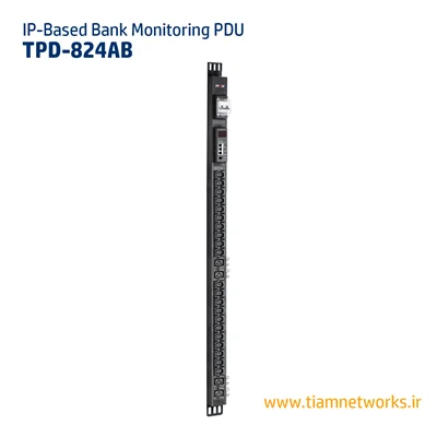 پی دی یو ( پاور ) با قابلیت مانیتورینگ بانک IP-Based Bank Monitoring PDU با 24 پریز (تکفاز) – مدل TPD - 824AB