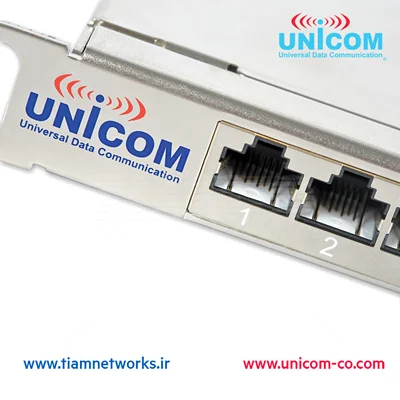 پچ پنل با چگالی بالا شیلددار CAT6 یونیکام –  Category 6 High Density Shielded Patch Panel
