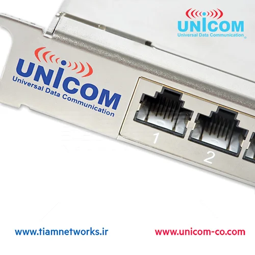 پچ پنل با چگالی بالا شیلددار CAT6 یونیکام –  Category 6 High Density Shielded Patch Panel