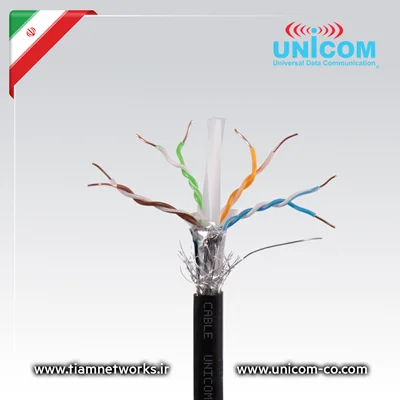 کابل شبکه فضای بیرونی CAT6-SF/UTP یونیکام - Outdoor Cable Unicom Category 6