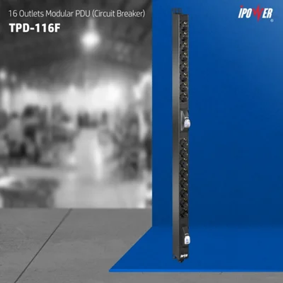 پی دی یو ( پاور ) ماژولار با 16 پریز ( قطع کننده مدار ) – مدل  TPD - 116F