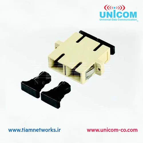 کوپلر فیبر نوری خطی دوبلکس چندحالته SC یونیکام - UNICOM Duplex Multi Mode SC Coupler