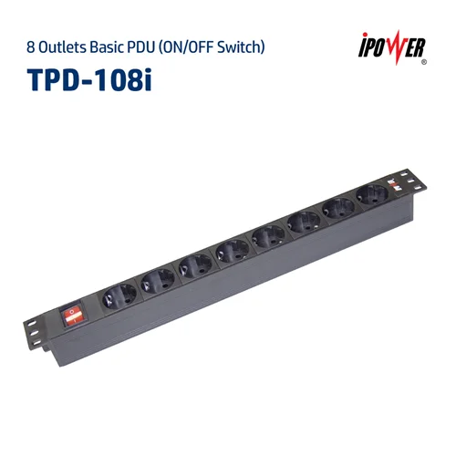 پی دی یو ( پاور ) بیسیک با 8 پریز ( سوییچ روشن/ خاموش ) – مدل  TPD - 108i