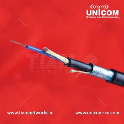 کابل فیبر نوری لوز تیوب آرمورد یونیکام - Loose Tube Armored Fiber Optic Cable
