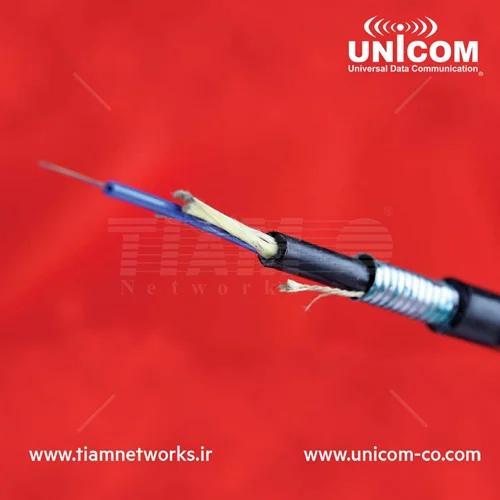کابل فیبر نوری لوز تیوب آرمورد یونیکام - Loose Tube Armored Fiber Optic Cable