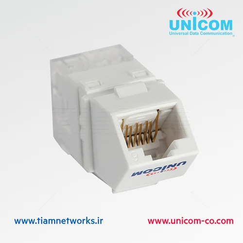 کیستون جک زاویه‌دار Category 6 یونیکام (Unicom) - Category 6 Angled Jack