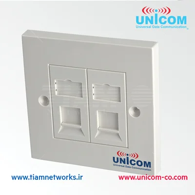فیس پلیت اروپایی شاتردار شبکه یونیکام (UNICOM)