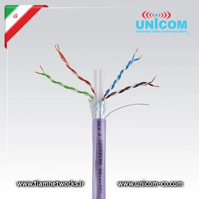 کابل شبکه ایرانی CAT6 -FTP یونیکام – ساخت ایران با استاندارد شبکه