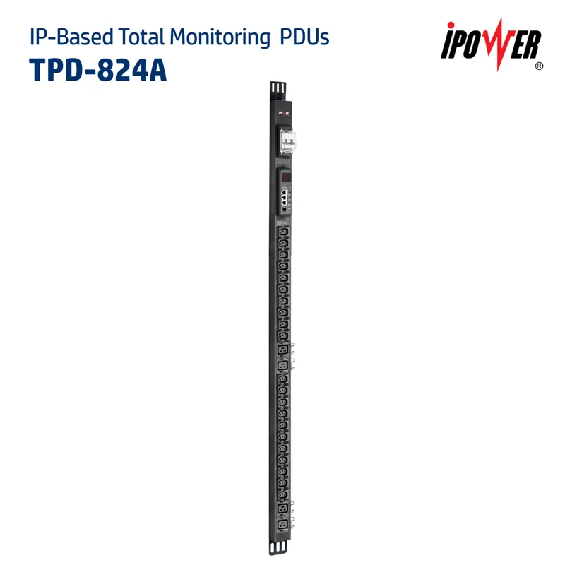 پی دی یو ( پاور ) با قابلیت مانیتورینگ کلی IP-Based Total Monitoring PDU با 24 پریز (تکفاز) – مدل TPD - 824A