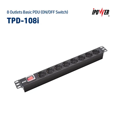 پی دی یو ( پاور ) بیسیک با 8 پریز ( سوییچ روشن/ خاموش ) – مدل  TPD - 108i