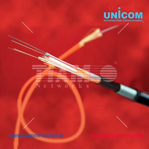 کابل فیبر نوری آرمورد ( زره دار ) لوز تیوب 10 گیگ یونیکام - (Loose Tube 10G Armored Fiber Optic Cable)