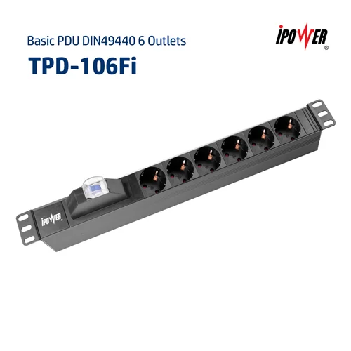 پی دی یو ( پاور ) بیسیک با 6 پریز ( قطع کننده مدار ) – مدل  TPD - 106Fi
