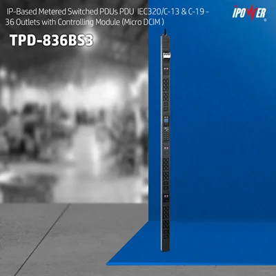 پی دی یو ( پاور ) IP Metered Switched - سه‌فاز با 36 پریز – مدل TPD - 836BS3