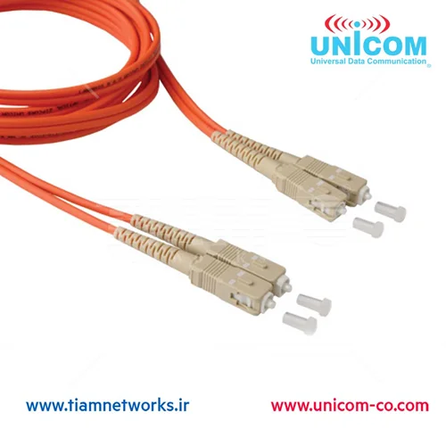 پچ کورد فیبر نوری SC به SC یونیکام - SC to SC Patch Cord