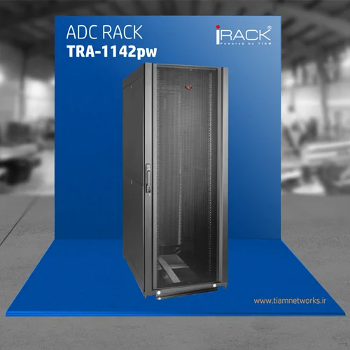 رک ADC ( ای دی سی ) طرح رک APC - درب توری – مدل  TRA-1142PW - عرض 75 سانتی‌متر