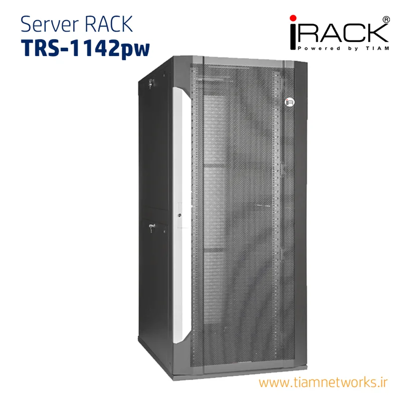 رک Server ( سرور ) درب توری – مدل  TRS-1142PW - عرض 80 و عمق 107 سانتی‌متر