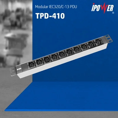 پی دی یو ( پاور ) ماژولار IEC320 با 10 پریز – مدل  TPD - 410